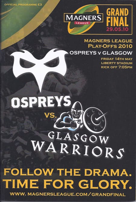 Ospreys RUFC v Glasgow Warriors RUFC